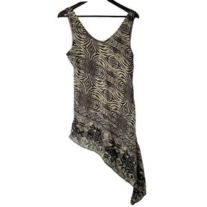 Joseph ribkoff women's silk animal print blouse